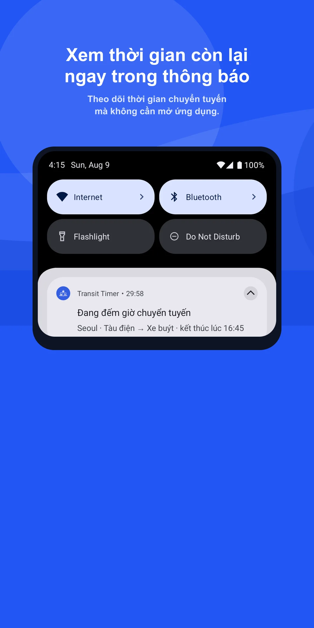 Xem trên màn hình khóa và thanh trạng thái Android